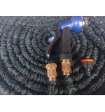 75ft RHINO expandable Hosepipe with brass effect Fitting,& UV Strip,  complete with free Spray Gun & Tap Fittings