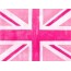 Union Pink British Flag Wall Art